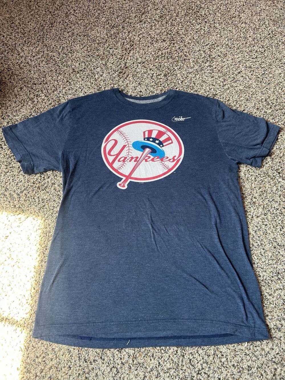 Nike Navy Blue Yankees Graphic Short Sleeve Tee